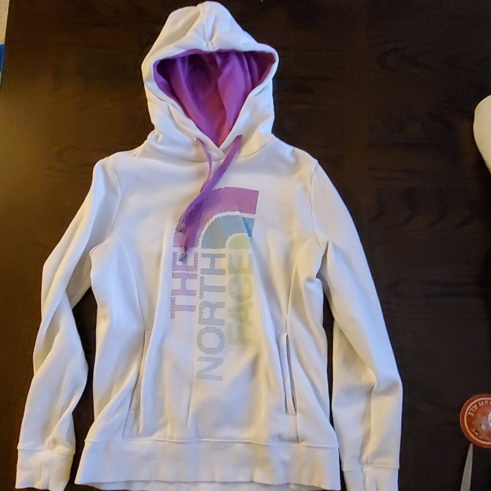 North face hooded sweatshirt  EUC